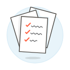 streamline icon document checklist pile140x140